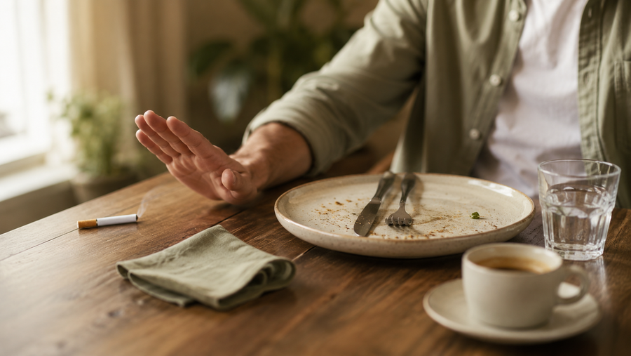 Illustration de l’envie de fumer après un repas