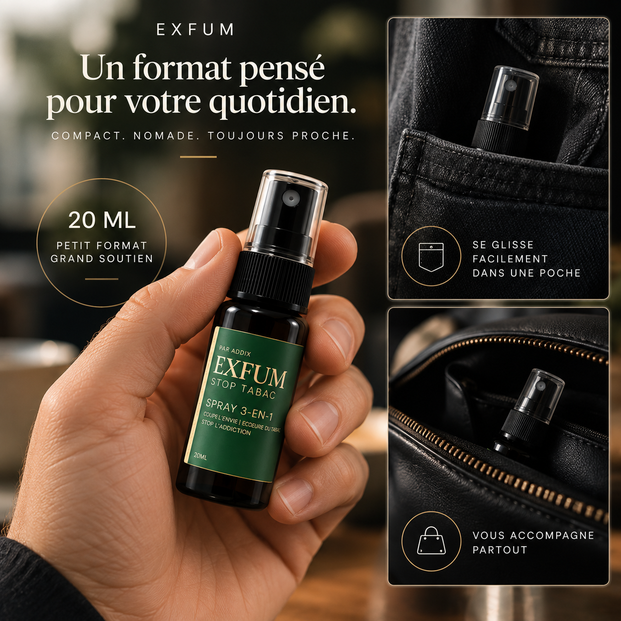 Exfum 20 ml - format compact et nomade